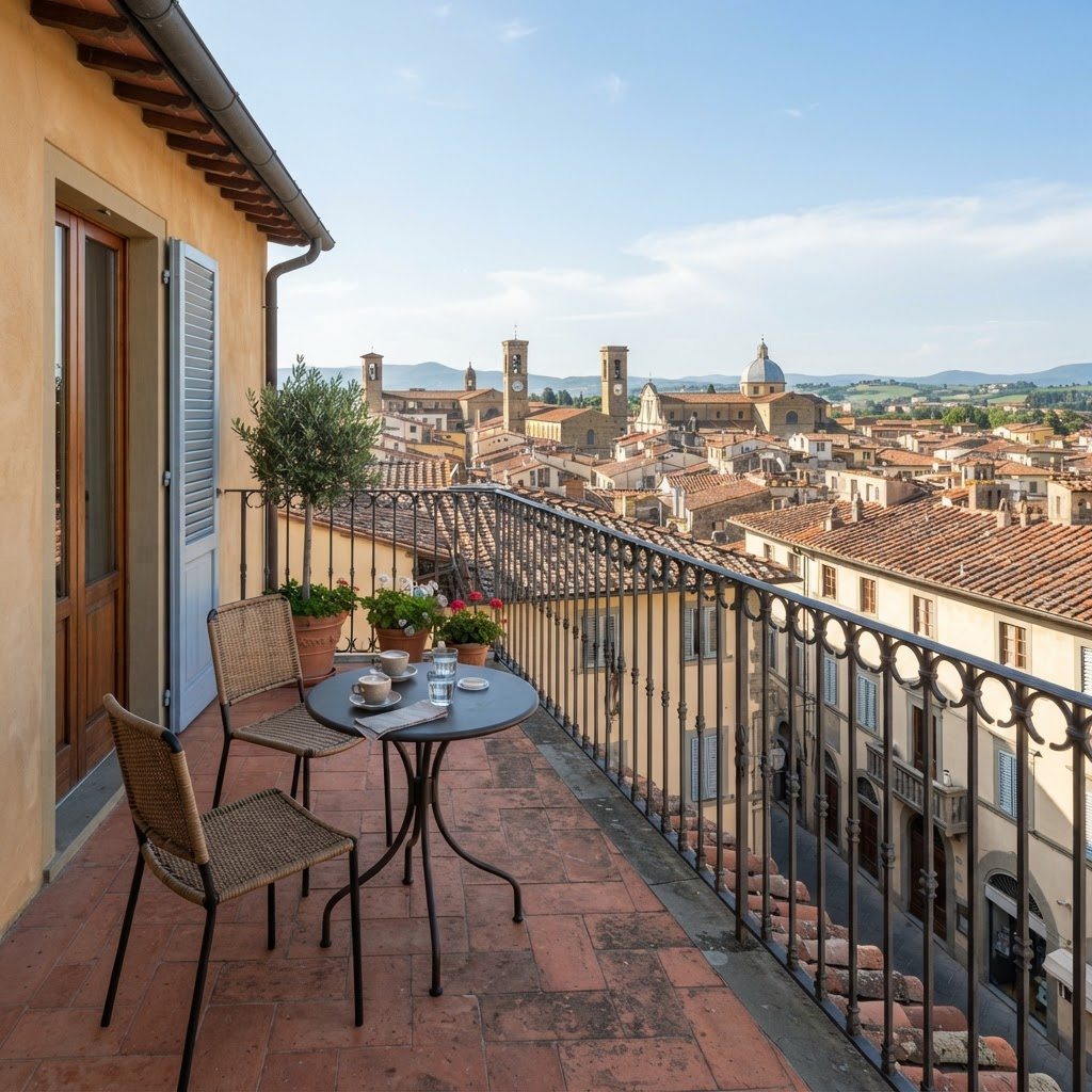 Terrazzo privato della Camera Blu